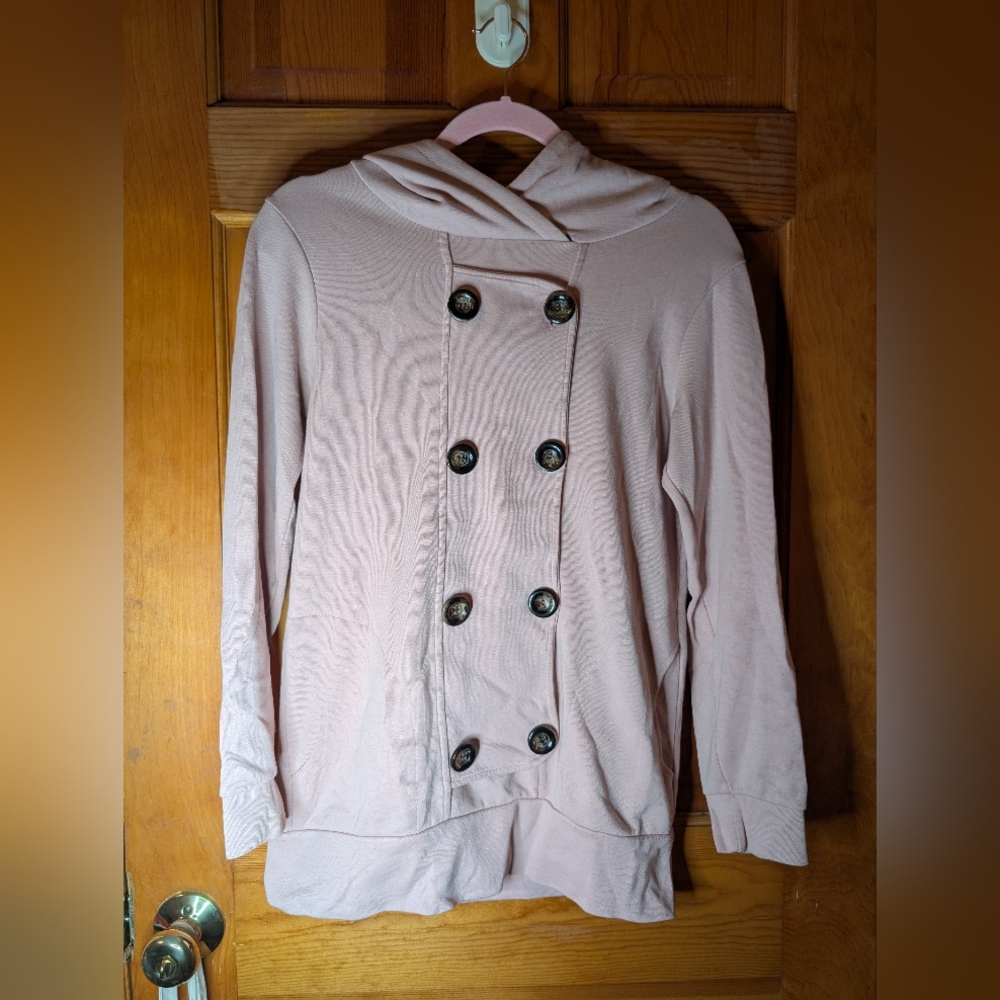 Pre-Owned - Double-Breasted Pink Sweater